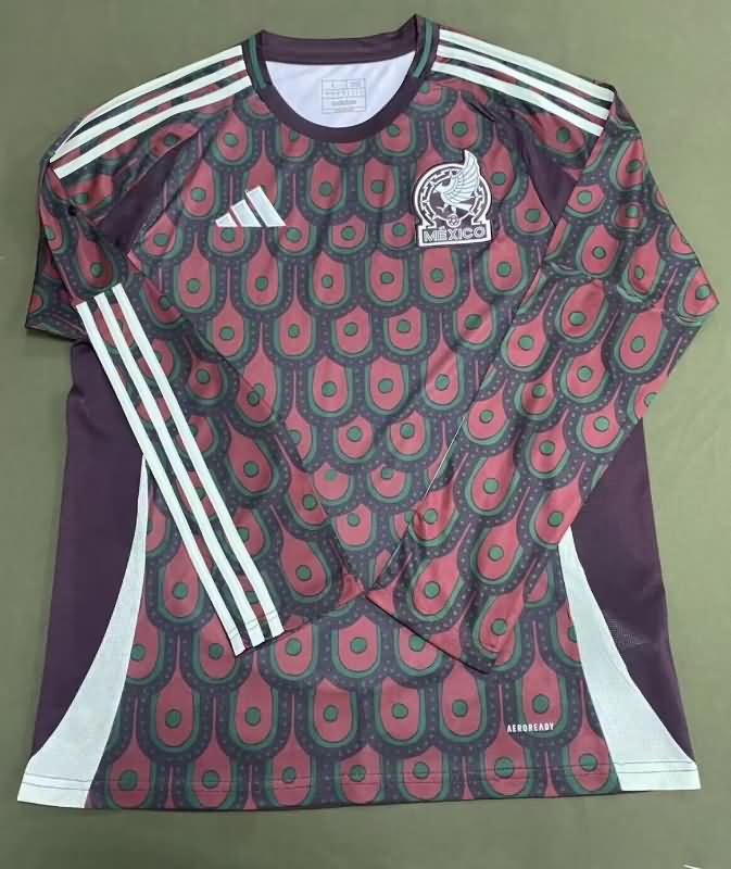 Mexico Soccer Jersey Copa America Home Long Sleeve Replica 2024