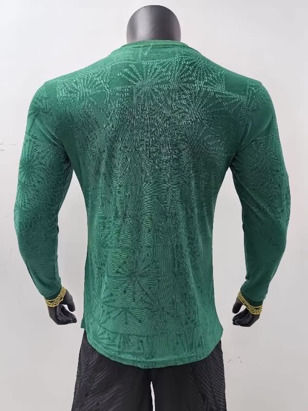 AAA Quality Mexico 2025 Gold Cup Green Long Sleeve Soccer Jersey (Player)