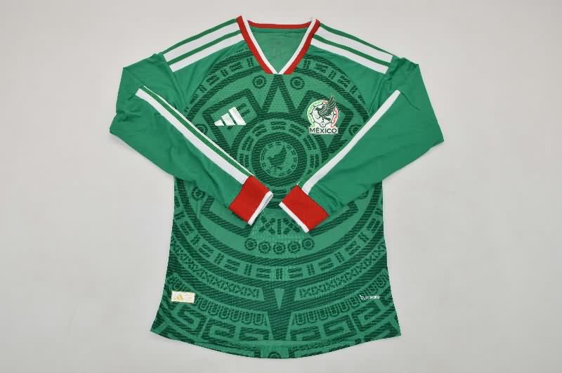 AAA Quality Mexico 2026 World Cup Home Long Sleeve Soccer Jersey (Player)
