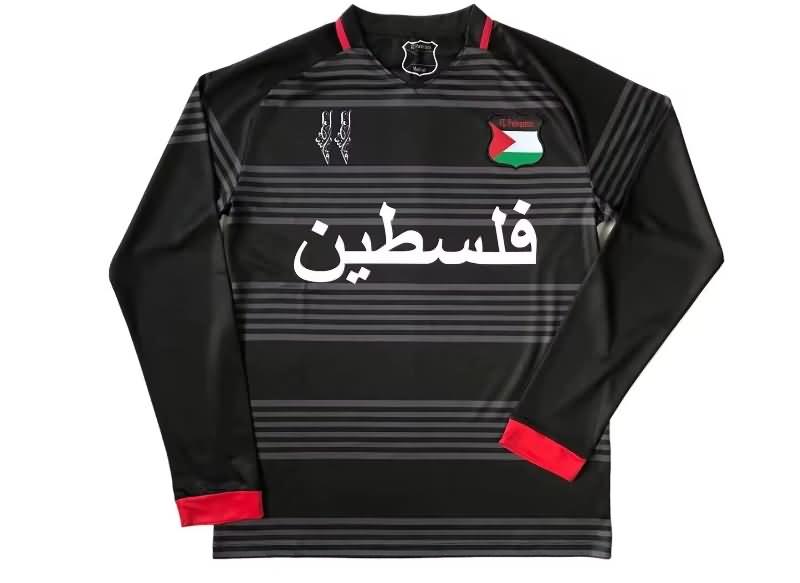 Palestine Soccer Jersey Black Long Sleeve Replica 2023/24