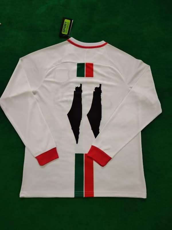 Palestine Soccer Jersey White Long Sleeve Replica 2023/24