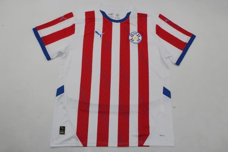 Paraguay Soccer Jersey Home Replica 2024