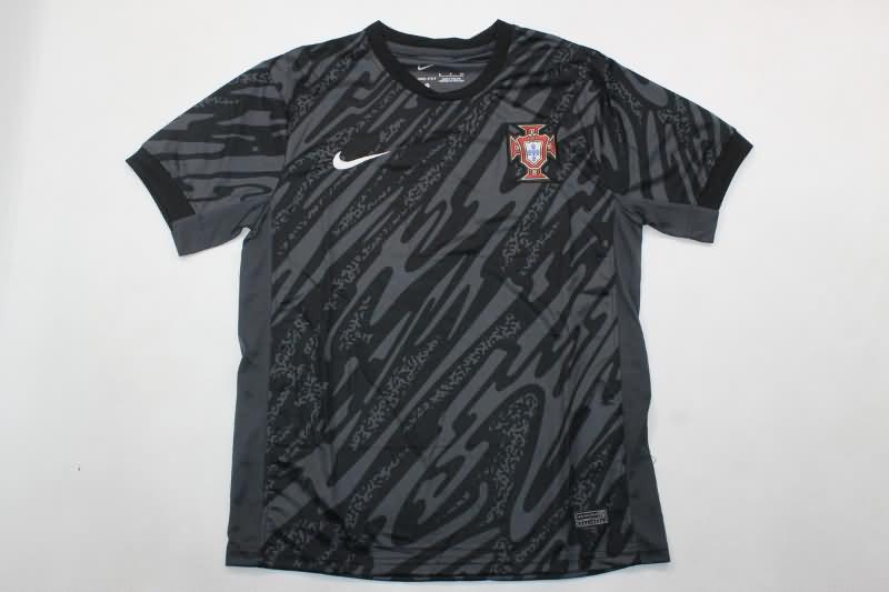 Portugal Soccer Jersey Goalkeeper Black Replica 2024