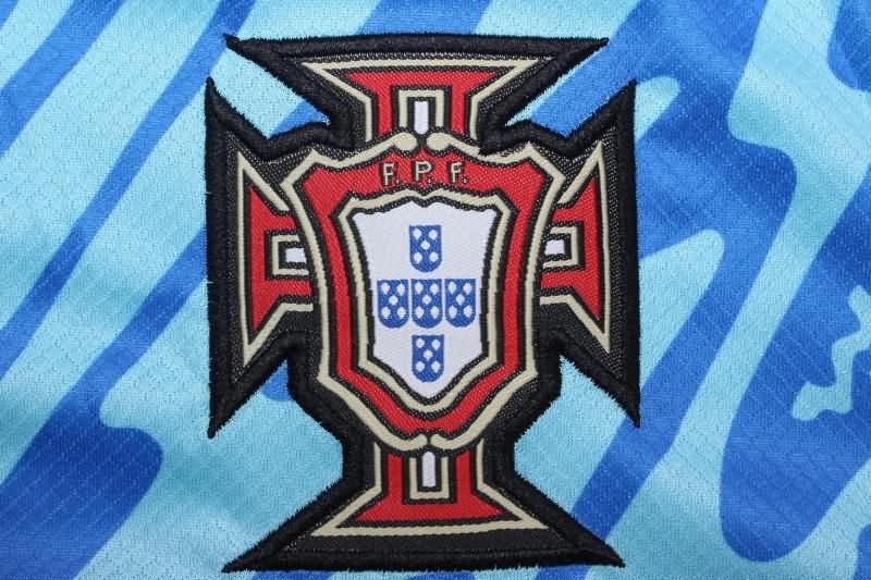 Portugal Soccer Jersey Goalkeeper Blue Replica 2024