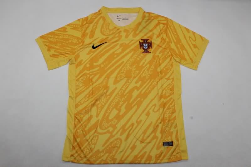 Portugal Soccer Jersey Goalkeeper Yellow Replica 2024