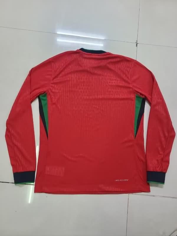 Portugal Soccer Jersey Home Long Sleeve (Player) 2024