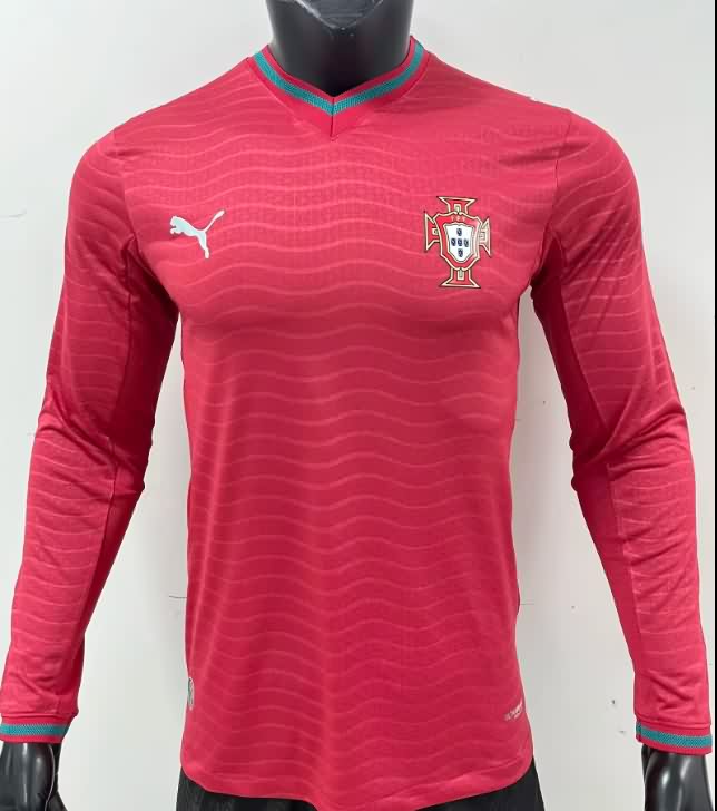 AAA Quality Portugal 2026 World Cup Home Long Sleeve Soccer Jersey (Player)