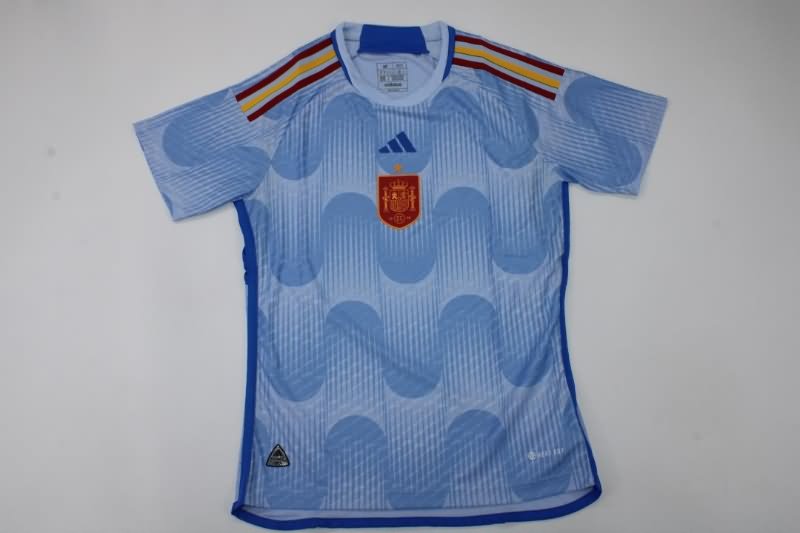 Spain Soccer Jersey Away 2022 World Cup (Player)