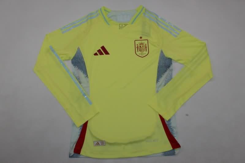 Spain Soccer Jersey Away Long Sleeve (Player) 2024