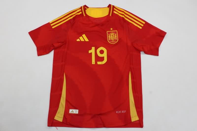 Spain Soccer Jersey Home Replica 2024