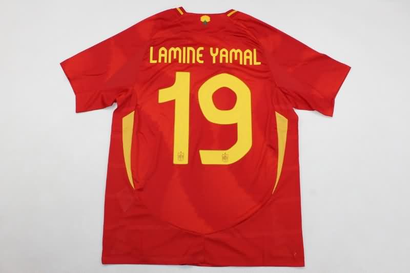 Spain Soccer Jersey Home Replica 2024