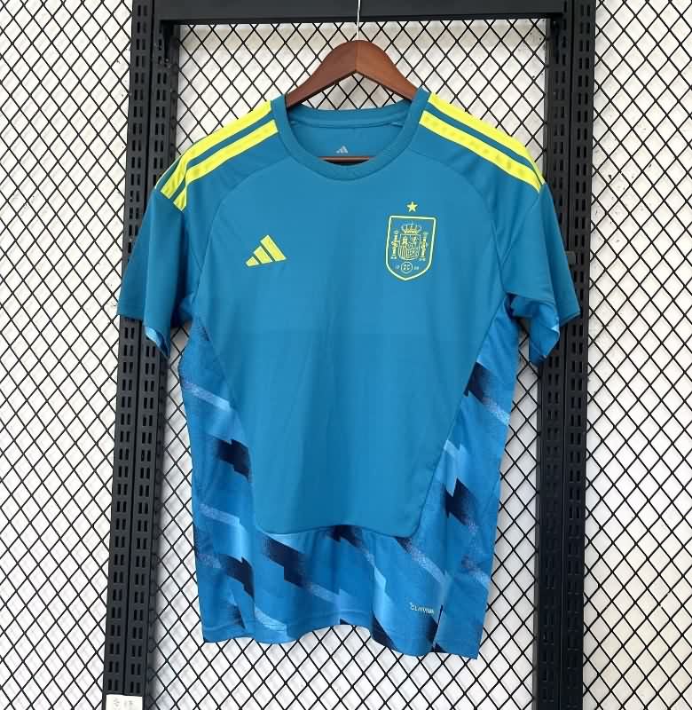 AAA Quality Spain 2026 World Cup Goalkeeper Blue Soccer Jersey