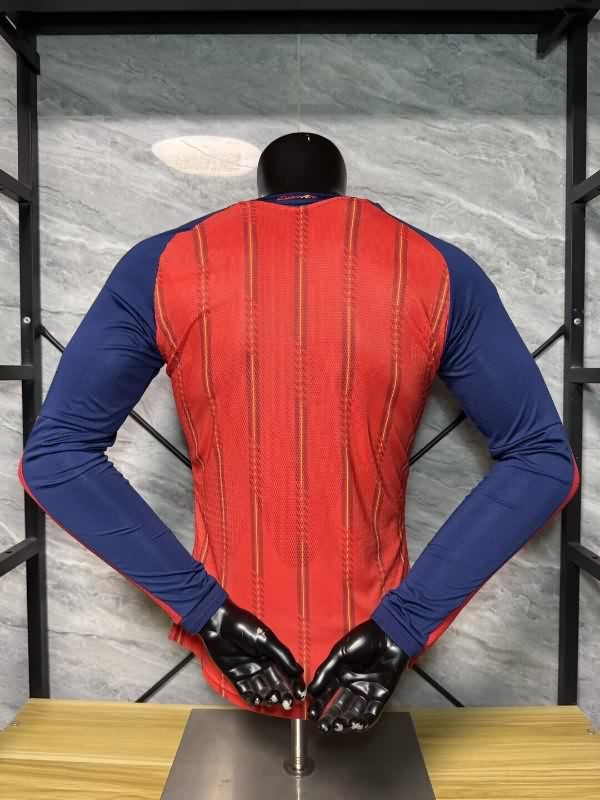 AAA Quality Spain 2026 World Cup Home Long Sleeve Soccer Jersey (Player)