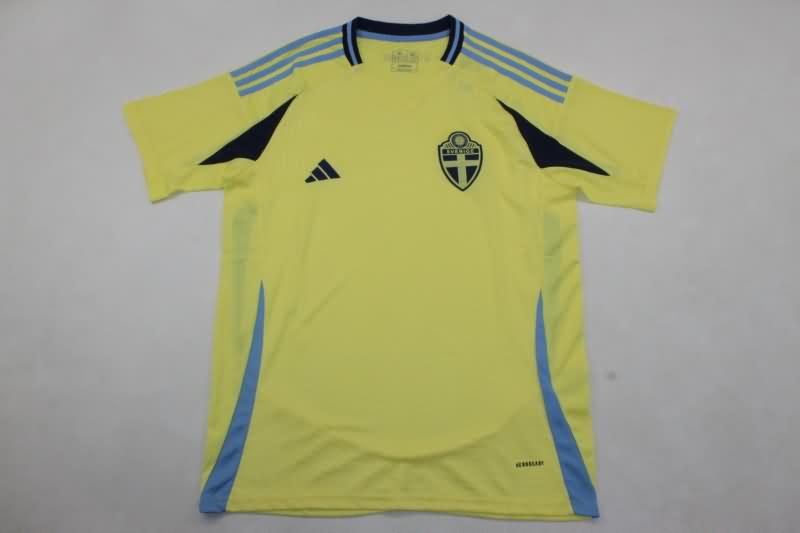 Sweden Soccer Jersey Home Replica 2024