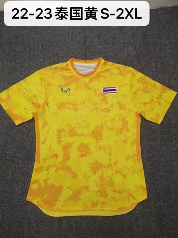 Thailand Soccer Jersey Yellow Replica 2022
