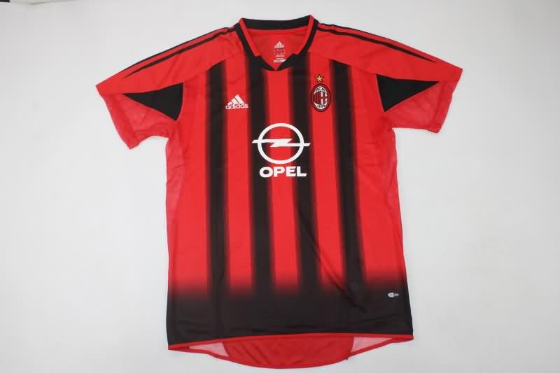 AC Milan Soccer Jersey Home Retro Replica 2004/05