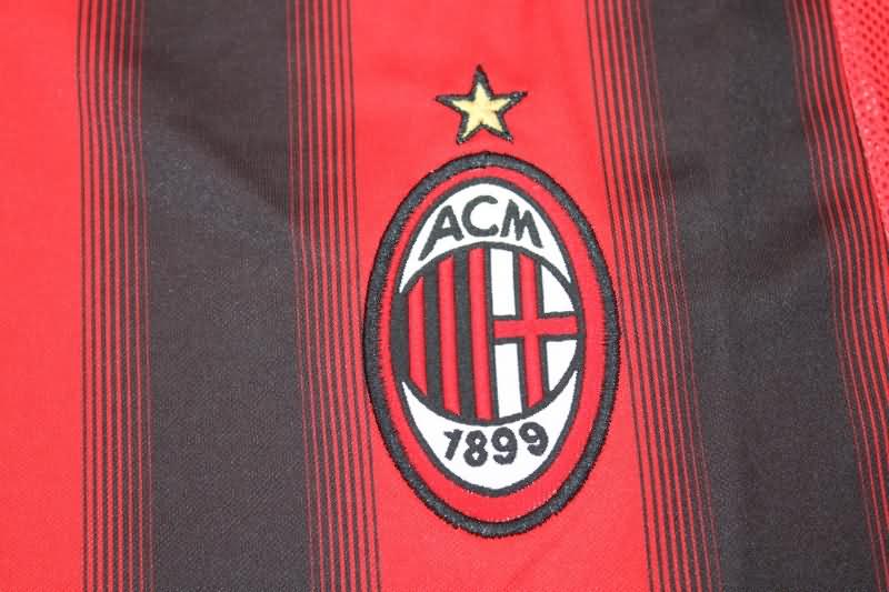 AC Milan Soccer Jersey Home Long Sleeve Retro Replica 2004/05