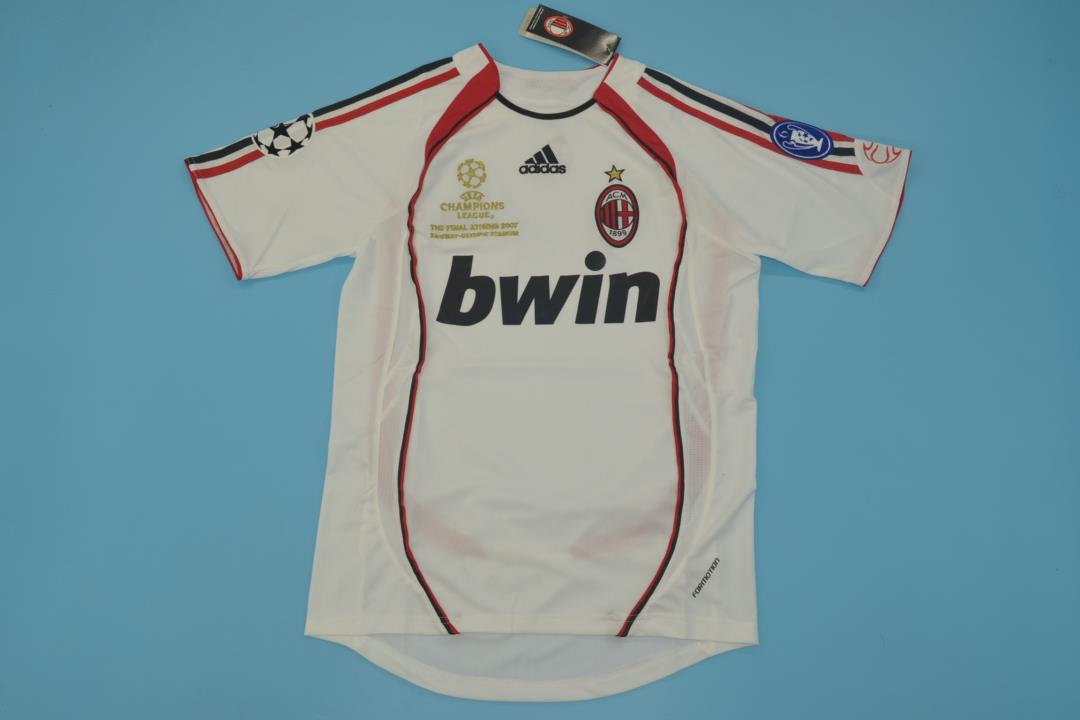 AC Milan Soccer Jersey Away Final Retro Replica 2006/07