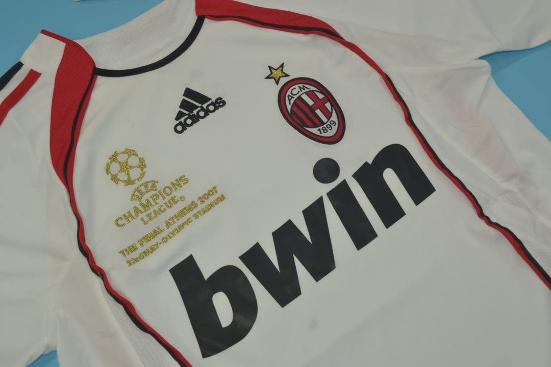 AC Milan Soccer Jersey Away Final Retro Replica 2006/07