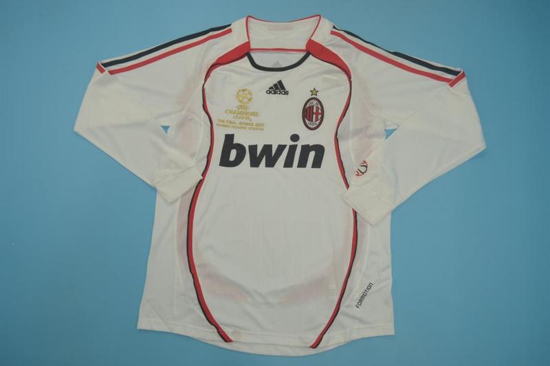 AC Milan Soccer Jersey Away Final Long Retro Replica 2006/07