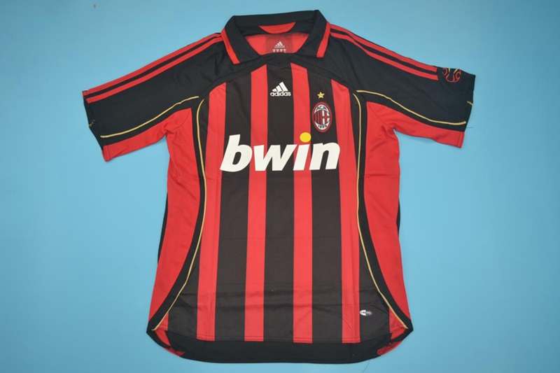 AC Milan Soccer Jersey Home Retro Replica 2006/07