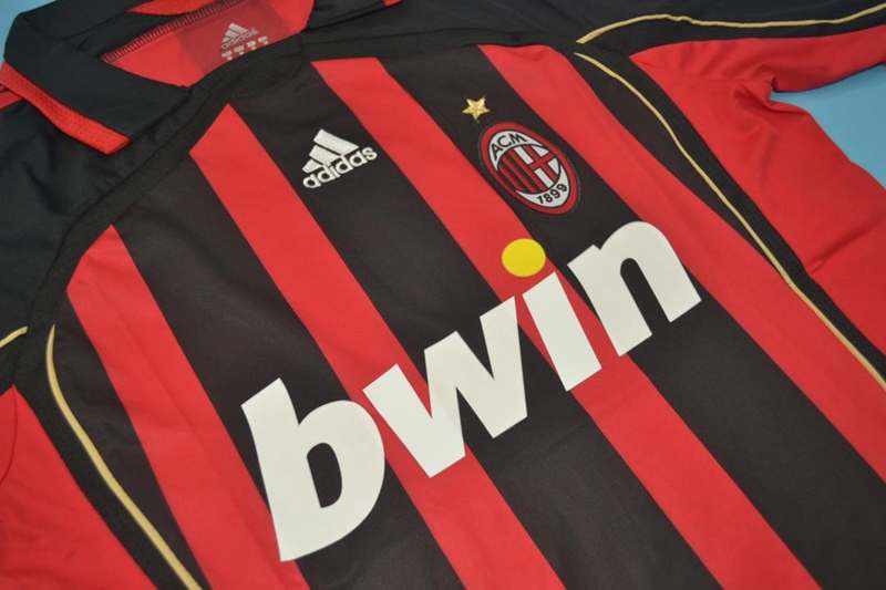 AC Milan Soccer Jersey Home Retro Replica 2006/07