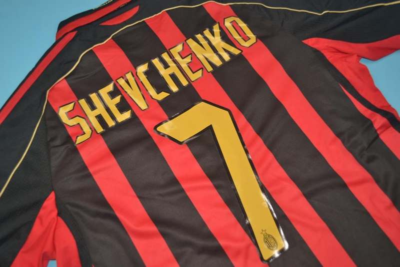 AC Milan Soccer Jersey Home Retro Replica 2006/07