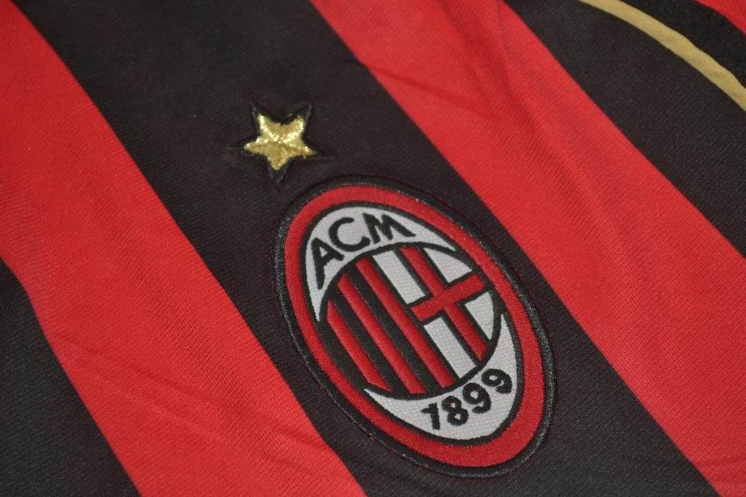 AC Milan Soccer Jersey Home Long Sleeve Retro Replica 2006/07