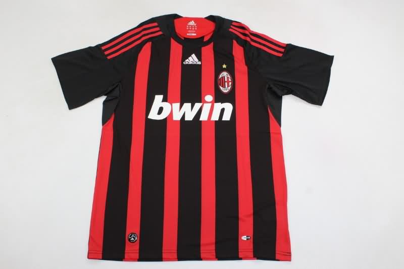 AC Milan Soccer Jersey Home Retro Replica 2008/09