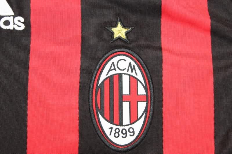 AC Milan Soccer Jersey Home Long Sleeve Retro Replica 2008/09