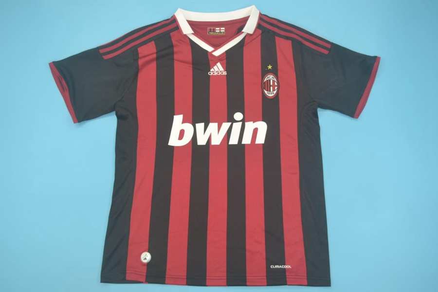 AC Milan Soccer Jersey Home Retro Replica 2009/10