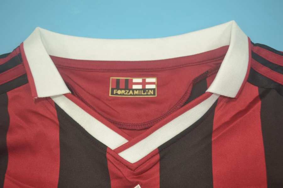 AC Milan Soccer Jersey Home Retro Replica 2009/10