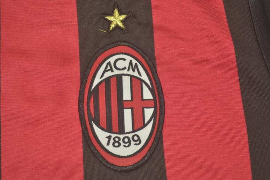 AC Milan Soccer Jersey Home Retro Replica 2009/10