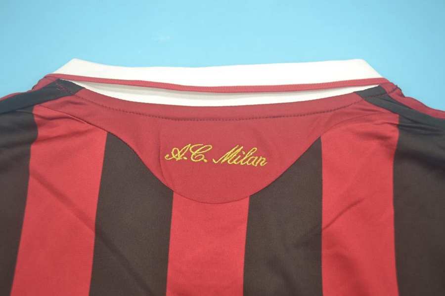 AC Milan Soccer Jersey Home Retro Replica 2009/10
