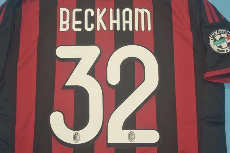 AC Milan Soccer Jersey Home Retro Replica 2009/10