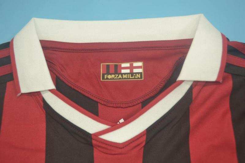 AC Milan Soccer Jersey Home Long Sleeve Retro Replica 2009/10