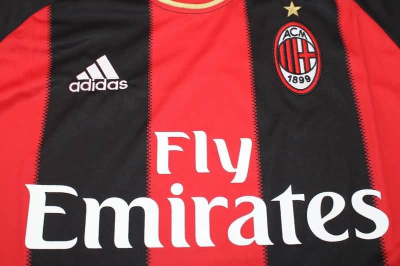 AC Milan Soccer Jersey Home Retro Replica 2010/11