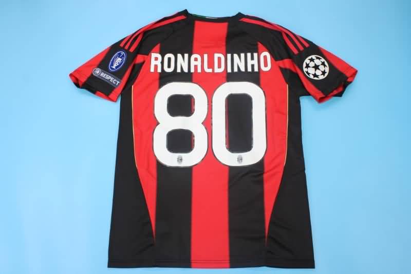 AC Milan Soccer Jersey Home Retro Replica 2010/11