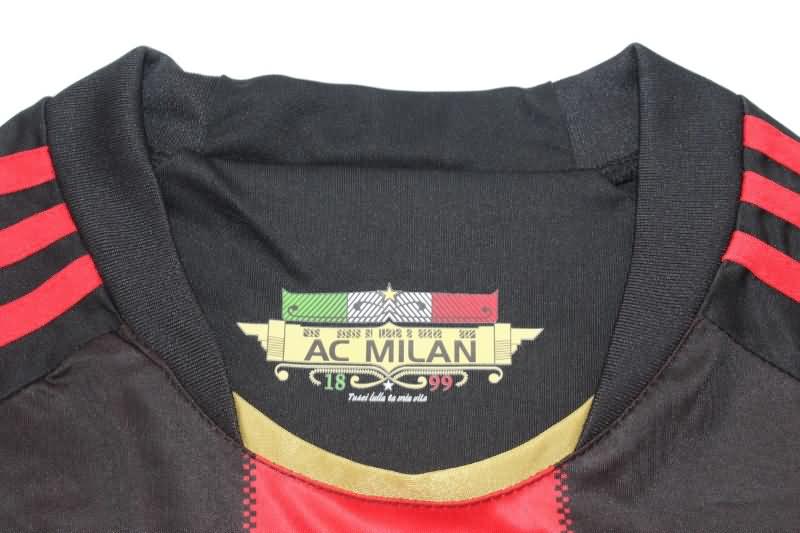 AC Milan Soccer Jersey Home Long Sleeve Retro Replica 2010/11