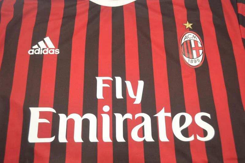 AC Milan Soccer Jersey Home Retro Replica 2011/12