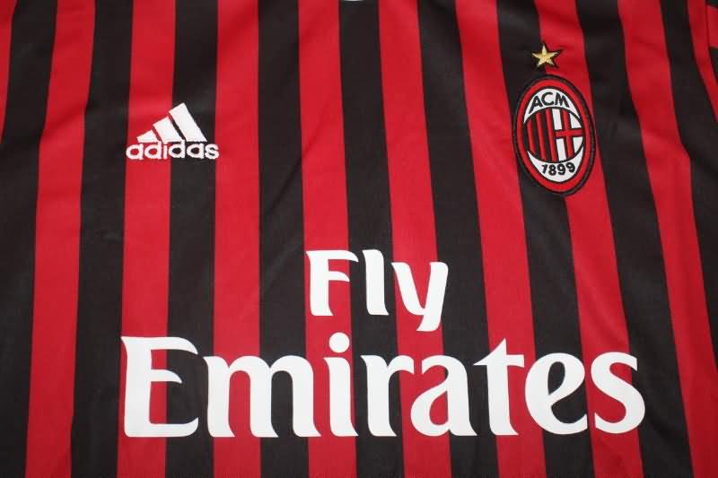 AC Milan Soccer Jersey Home Retro Long Sleeve Replica 2011/12