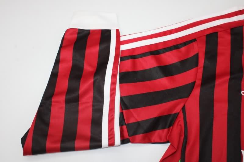 AC Milan Soccer Jersey Home Retro Long Sleeve Replica 2011/12