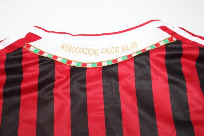 AC Milan Soccer Jersey Home Retro Long Sleeve Replica 2011/12