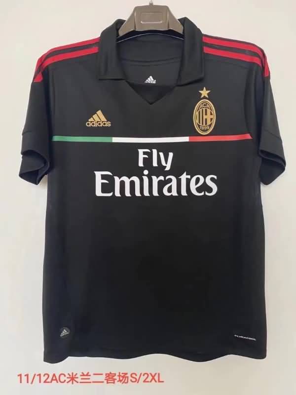 AC Milan Soccer Jersey Third Retro Replica 2011/12