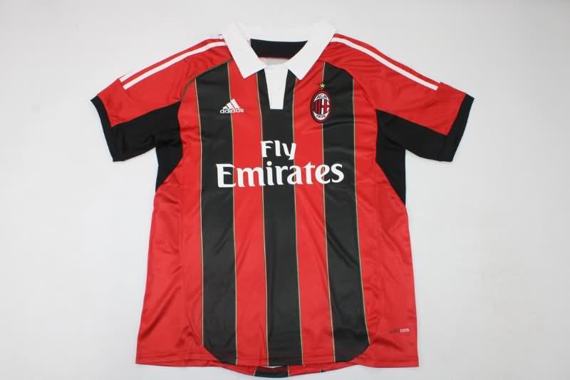 AC Milan Soccer Jersey Home Retro Replica 2012/13