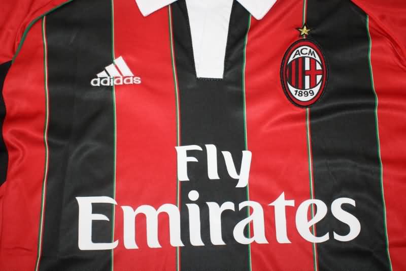 AC Milan Soccer Jersey Home Retro Replica 2012/13