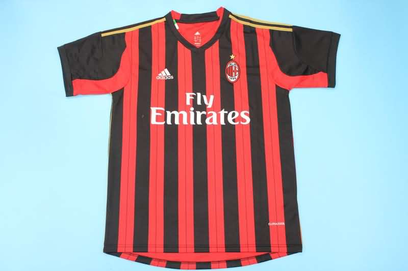 AC Milan Soccer Jersey Home Retro Replica 2013/14