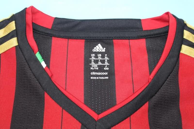 AC Milan Soccer Jersey Home Long Retro Replica 2013/14