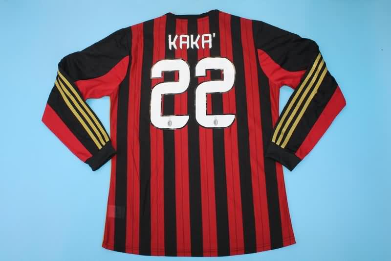 AC Milan Soccer Jersey Home Long Retro Replica 2013/14