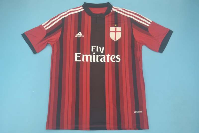 AC Milan Soccer Jersey Home Retro Replica 2014/15